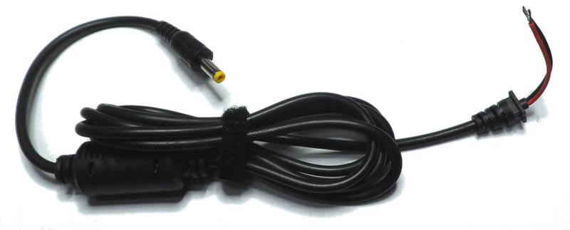 Кабель питания 4.8x1.7mm пластик, литой с кабелем