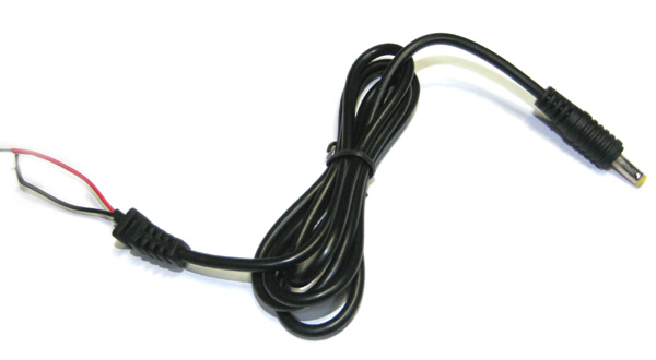 Кабель питания 4.0x1.7mm пластик, литой