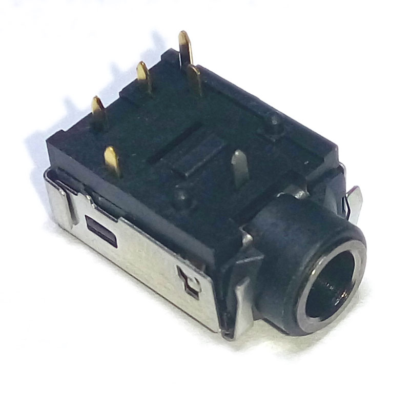 Гнездо 3.5 (наушники) на плату, SMD (AU023)