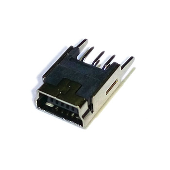 Гнездо miniUSB на плату (вертикальное)