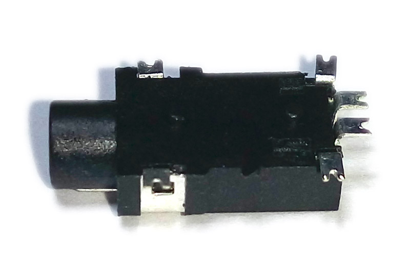 Гнездо 2.5 (наушники) на плату SMD (PJ227)