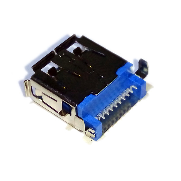 Гнездо USB3.0 для ноутбуков, торцевое