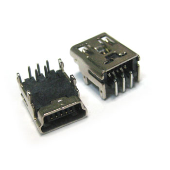 Гнездо miniUSB на плату (4 крепления)