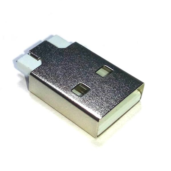 Разъем USB тип A на плату (низкопрофильный, торцевой) SMD