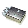 Разъем USB тип A на плату (низкопрофильный, торцевой) SMD