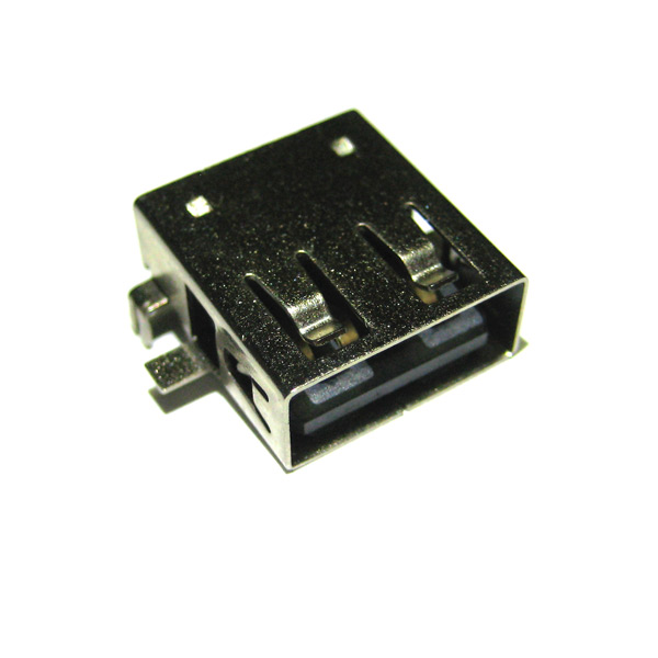 Разъём USB тип A на плату (для ноутбуков), утопленное