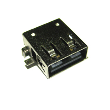 Разъём USB тип A на плату (для ноутбуков), утопленное