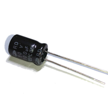 Конденсатор эл. 100.0 / 50v Samwha RD