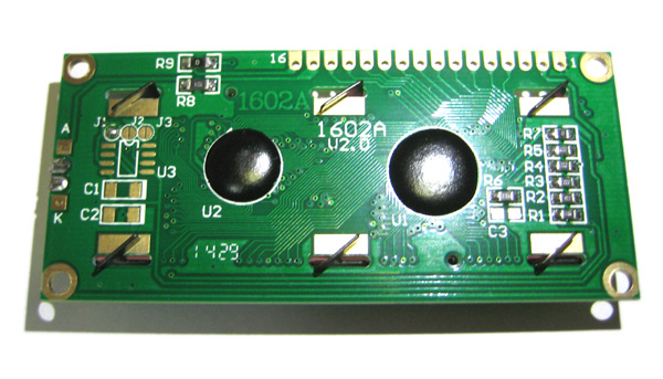 Индикатор ЖКИ QC1602A (HD44780) без кириллицы!