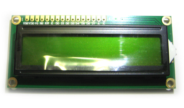 Индикатор ЖКИ QC1602A (HD44780) без кириллицы!