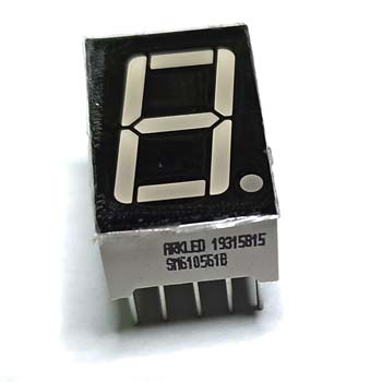 Индикатор семисегментный 1разр. SM610561B синий о.анод