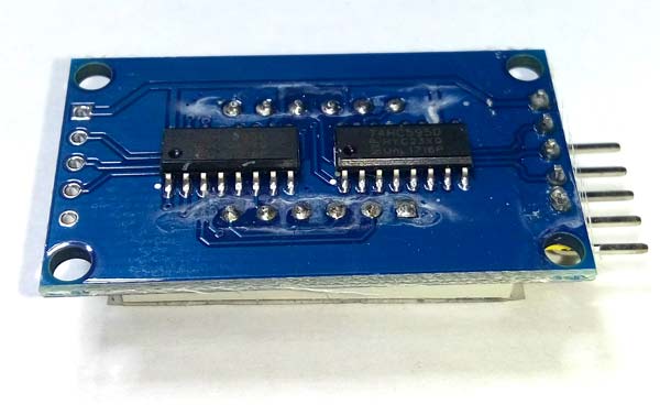 Модуль LED индикатора 7сег/4символа HC595