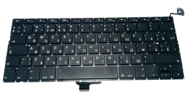Клавиатура для ноутбука APPLE MacBook PRO A1278 RUS, black
