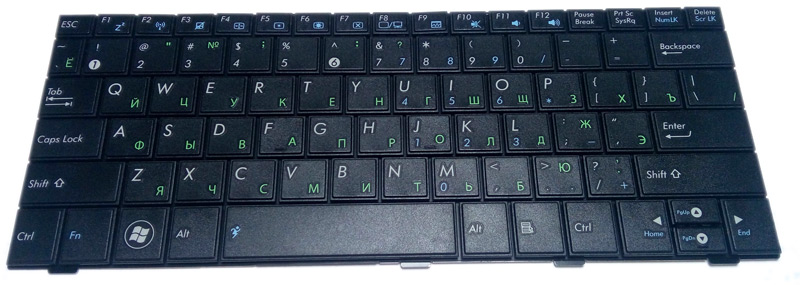 Клавиатура для ноутбука ASUS (EEEPC 1005 / 1001) RUS, черная