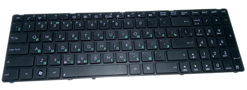 Клавиатура для ноутбука ASUS (K50/K70/X5/K70/F52) RUS, черная
