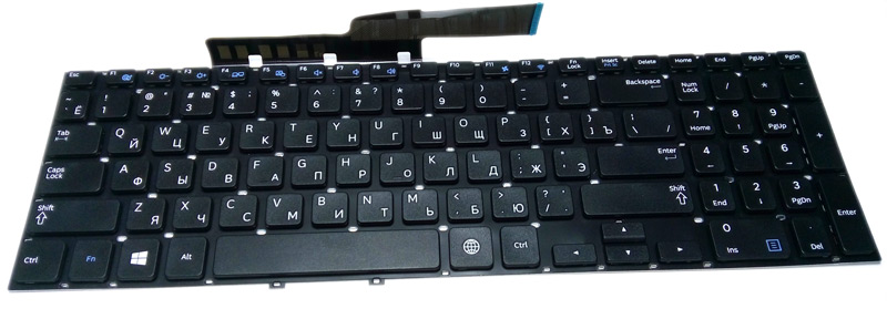 Клавиатура для ноутбука SAMSUNG (NP350 / NP355) RUS, black