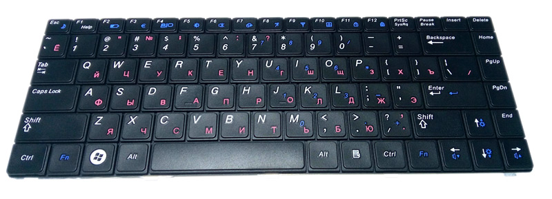 Клавиатура для ноутбука SAMSUNG (R430 / R425) RUS, black