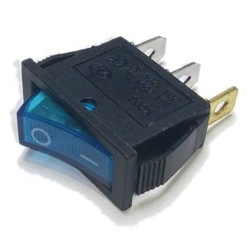 Переключатель IRS-101-1C синий (с подсветкой)